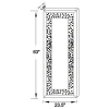 CoasterEssence 961636 Valerie - Acrylic Crystal Floor Mirror - Silver