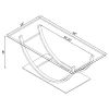 CoasterEssence 704988 Danville - Rectangular U-Shaped Glass Top Coffee Table - Chrome