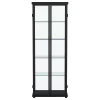 Coaster Fine Furniture 950400 Aero - 5-Shelf Display Curio Cabinet With LED Lighting - Black