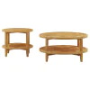 Coaster Fine Furniture 709698-S2 Camillo - 2 Piece Round Coffee And End Table Set - Maple