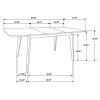 CoasterEveryday 108080 Alfredo - Extension Leaf Dining Table - Natural Walnut