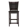 CoasterEveryday 100959 Jaden - Upholstered Counter Chair (Set of 2) - Black And Espresso