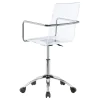 CoasterEssence 801436 Amaturo - Acrylic Adjustable Home Office Desk Chair - Clear