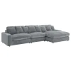 Coaster Fine Furniture 509900-SET Blaine - Upholstered Reversible Chaise Sectional Sofa - Fog