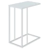 CoasterEveryday 900250 Stella - Glass Top C-Shaped Sofa Side Table - Chrome