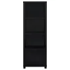 Coaster Fine Furniture 707756 Jupiter - 3-Shelf Engineered Wood Media Tower - Black