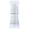 CoasterEssence 100167 Prescott - Rectangular Home Bar Table - White High Gloss