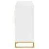 CoasterEssence 959594 Elsa - 2 Door Wood Storage Accent Cabinet - White And Gold