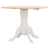 CoasterEveryday 4241-S5 Allison - 5 Piece Round Drop Leaf Dining Table Set - White