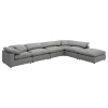 Coaster Fine Furniture 551754-SET Raleigh - 6 Piece Upholstered Boucle Modular Sectional - Gray