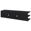 Coaster Fine Furniture 710533 Cartmill - 2-Tier TV Stand Media Console - Black