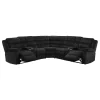 Coaster Fine Furniture 601520 Atkinson - Upholstered Reclining Sectional Sofa - Black