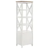Coaster Fine Furniture 708254 Hollis - 4-Shelf Wood Media Tower With Drawers - Brown And White