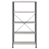 CoasterEveryday 801546 Analiese - 4-Shelf Bookshelf - Gray Driftwood