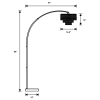 CoasterEveryday 920065 Shirley - Hanging Crystal Arc Metal Floor Lamp - Chrome