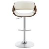 CoasterEssence 104966 Dana - Adjustable Bar Stool - Ecru And Chrome