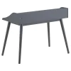 CoasterEssence 804497 Percy - 4-Compartment Writing Desk - Gray