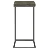 CoasterEveryday 902864 Pedro - Expandable C-Shaped Sofa Side Table - Weathered Gray