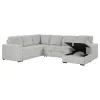 Coaster Fine Furniture 501208B3 Devonshire - Right Chaise With Storage & 1 Piece Pillow, Box 3 of 3 - Gray