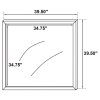 Coaster Fine Furniture 222934 Marceline - Dresser Mirror - White