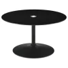 Coaster Fine Furniture 709688 Ganso - Round Metal Coffee Table With Tempered Glass Top - Black