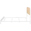 Coaster Fine Furniture 360301Q Amherst - Radio Weave Rattan Metal Queen Bed - White
