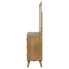 Coaster Fine Furniture 225093M Robyn - 6-Drawer Bedroom Dresser And Mirror - Light Ash