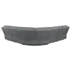 CoasterEssence 609540P Bahrain - 6 Piece Modular Power Reclining Sectional - Charcoal