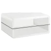 Coaster Fine Furniture 703268-S3 Elana - 3 Piece Coffee And End Table Set - White High Gloss