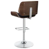 CoasterEssence 130502 Folsom - Upholstered Adjustable Bar Stool - Black And Chrome