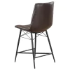 CoasterEssence 107860 Aiken - Upholstered Tufted Counter Chair (Set of 2) - Brown