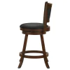 CoasterEssence 101919 Broxton - Upholstered Swivel Counter Chair (Set of 2) - Chestnut