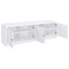 CoasterEveryday 724113 Laughlin - 4 Door Engineered Wood TV Stand - White