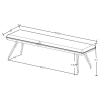 Coaster Fine Furniture 108497 Dodson - Fabric Upholstered Dining Bench - Taupe