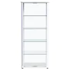 Coaster Fine Furniture 950399 Aero - 5-Shelf Display Curio Cabinet With LED Lighting - White