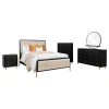 Coaster Fine Furniture 224331QCRM-S5 Arini - 5 Piece Queen Bedroom Set - Cream And Black