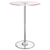 CoasterEssence 122400 Thea - Round Glass Top LED Bistro Bar Table - Chrome