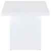 Coaster Fine Furniture 710898-S2 Devar - 2 Piece Square Coffee End Table Set - White High Gloss