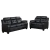 CoasterEveryday 506551-S2 Finley - 2 Piece Upholstered Padded Arm Tufted Sofa Set - Black