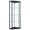 CoasterEssence 953234 Zenobia - 4-Shelf Curio Cabinet Display Case - Black
