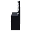 Coaster Fine Furniture 931144 Acena - 7-Drawer Vanity Set With Lighting - Black High Gloss