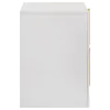 Coaster Fine Furniture 223092 Ines - 2-Drawer Nightstand Bedside Table - White High Gloss
