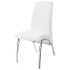 CoasterEssence 121572 Bishop - Upholstered Dining Side Chair (Set of 2) - White