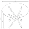 CoasterEveryday 106440 Beckham - Round Glass Top Dining Table - Chrome