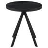 Coaster Fine Furniture 706267 Briggs - Round Marble Printed Glass Top End Table - Black