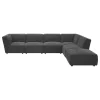 Coaster Fine Furniture 552081-SET Sunny - 6 Piece Upholstered Modular Sectional Sofa - Charcoal