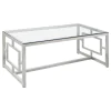 Coaster Fine Furniture 703738-S3 Merced - 3 Piece Rectangular Coffee And End Table Set - Nickel