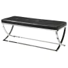 CoasterEssence 501156 Walton - Leatherette Upholstered Tufted Accent Bench - Black