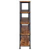 CoasterEveryday 801543 Analiese - 4-Shelf Double Bookshelf - Rustic Nutmeg