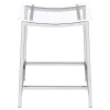 Coaster Fine Furniture 182358 Jovani - Acrylic Backless Counter Stool (Set of 2) - Chrome